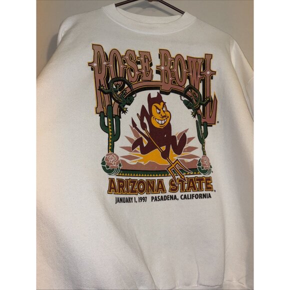 Vintage ASU Sweatshirt Rose Bowl 1997 Arizona State Sun Devils Single Stitch - Picture 5 of 9